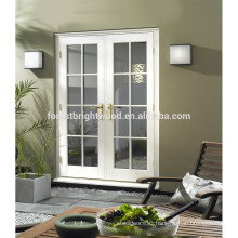 White Primed Clear Glass Exterior French Doors, Patio French Doors